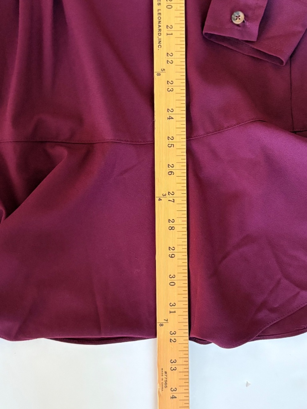 Tuckernuck Shirt Dress "Callahan" XS Wine Crepe Ruffle Relax Fit Stretch - Picture 10 of 11
